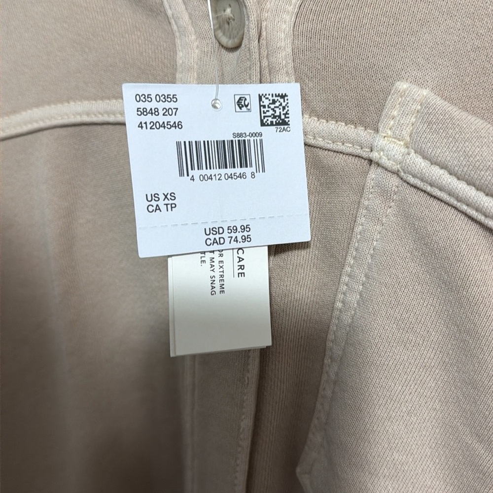 American Eagle Cream Tan button up shacket jacket - Picture 3 of 5